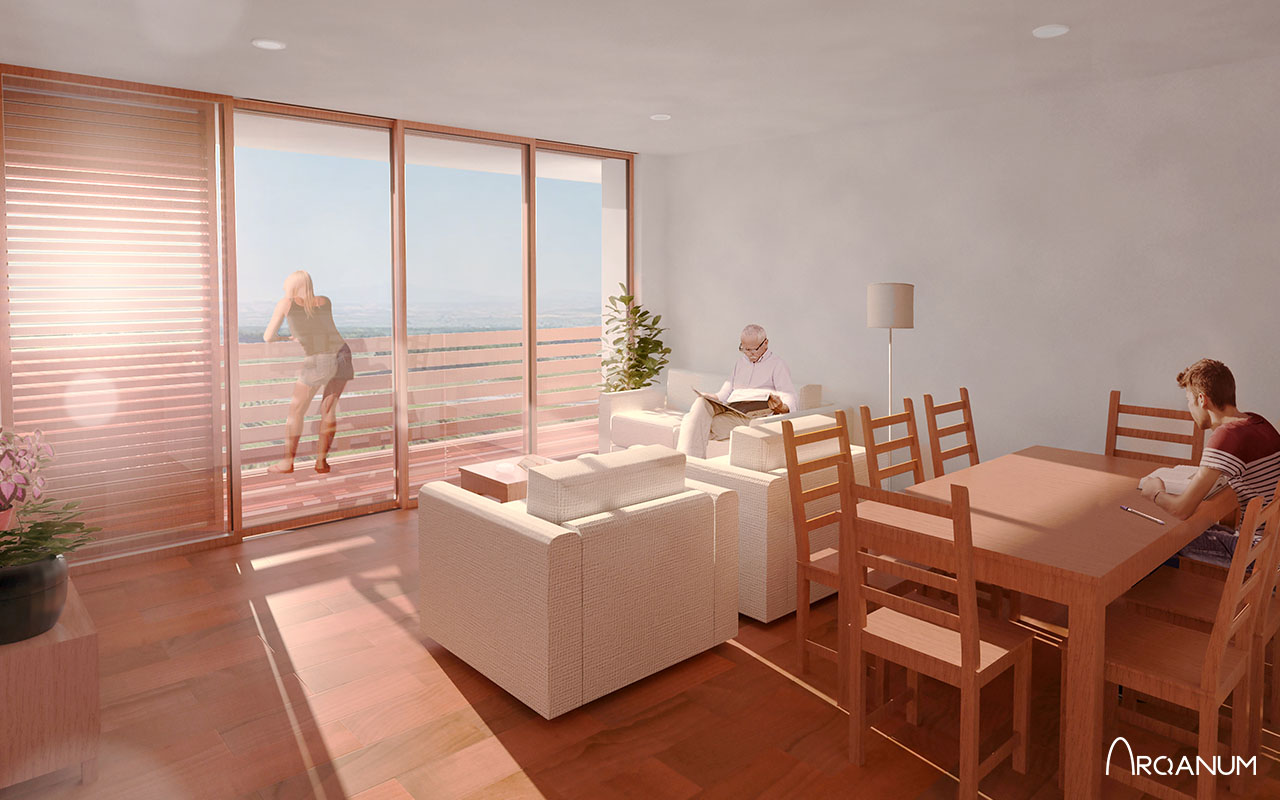 Bloque Residencial interior